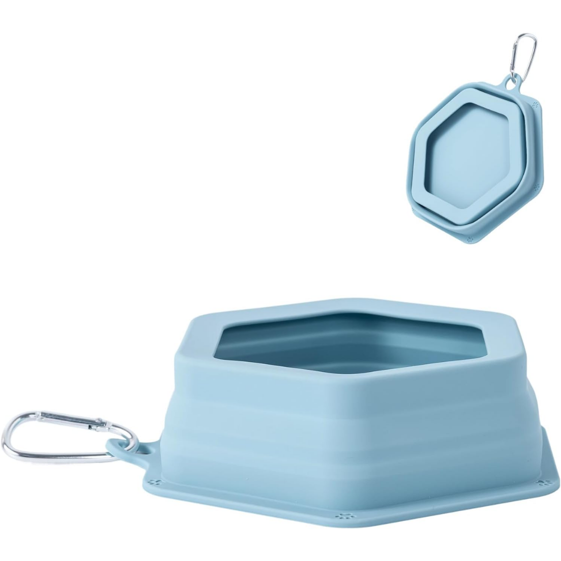 Pawmu No Splash Dog Travel Bowls For Cars, Spill Proof Collapsible